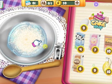 Chocolate cake cooking party