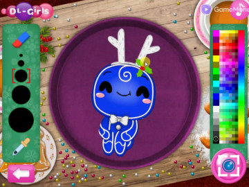 Christmas Gingerbread - Color Me