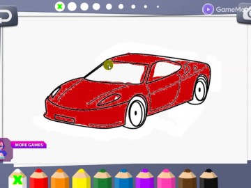 draw Car - Japanese Luxury Cars Coloring Book